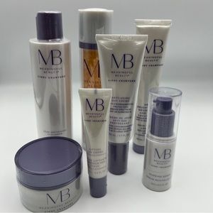 Meaningful Beauty Set Of  7 Full Size Products, Day / Night Cream Serum Cleanser